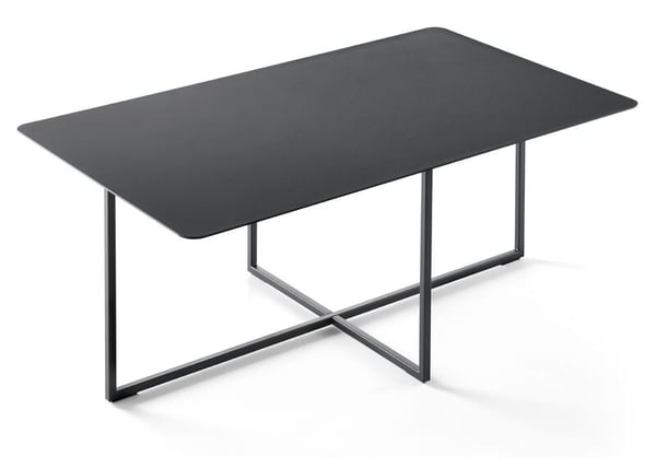 vierkante salontafel milos van metaal baenks