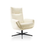 draaifauteuil thames baenks cruquius in stof met zwarte poot designstoelen