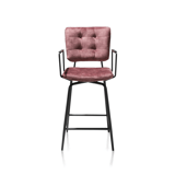 barkruk Manou burgundy red