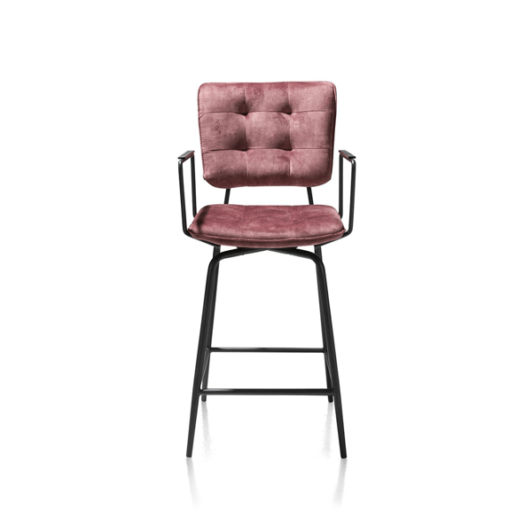 barkruk Manou burgundy red