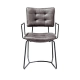 armstoel julien microleder corsica antraciet eetstoelen cruquius