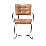 armstoel julien microleder corsica cognac eetstoelen cruquius