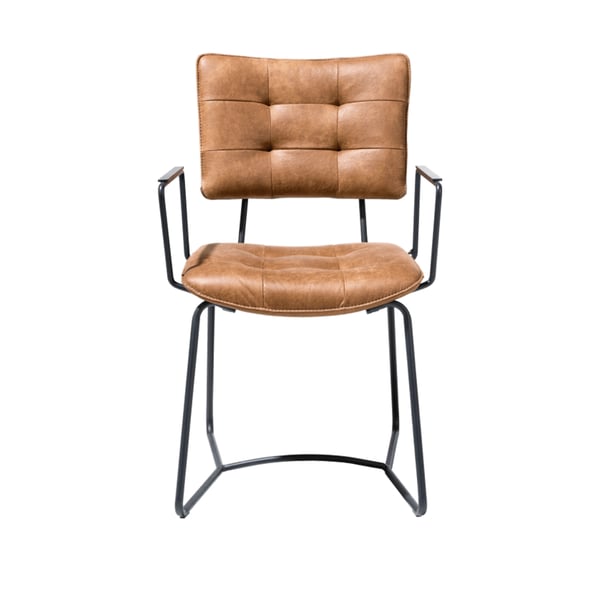 armstoel julien microleder corsica cognac eetstoelen cruquius