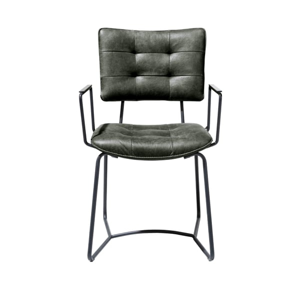 armstoel julien microleder corsica groen eetstoelen cruquius