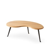 salontafel tubble medium van pode hout met zwarte poten