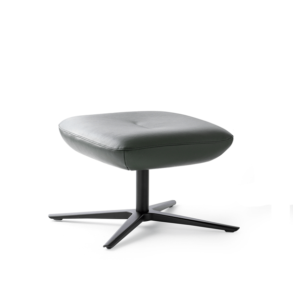 Hocker caruzzo fine leder leolux cruquius designmeubelen