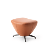 Hocker caruzzo leder bruin leolux cruquius designmeubelen