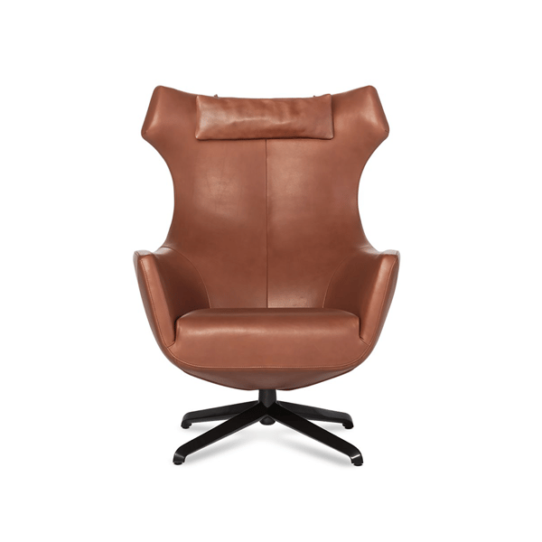 draaifauteuil nosto in leer design on stock cruquius designwinkel