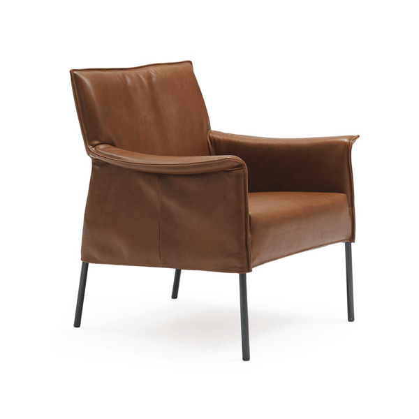 fauteuil limec in leer design on stock deruijtermeubel cruquius heemstede
