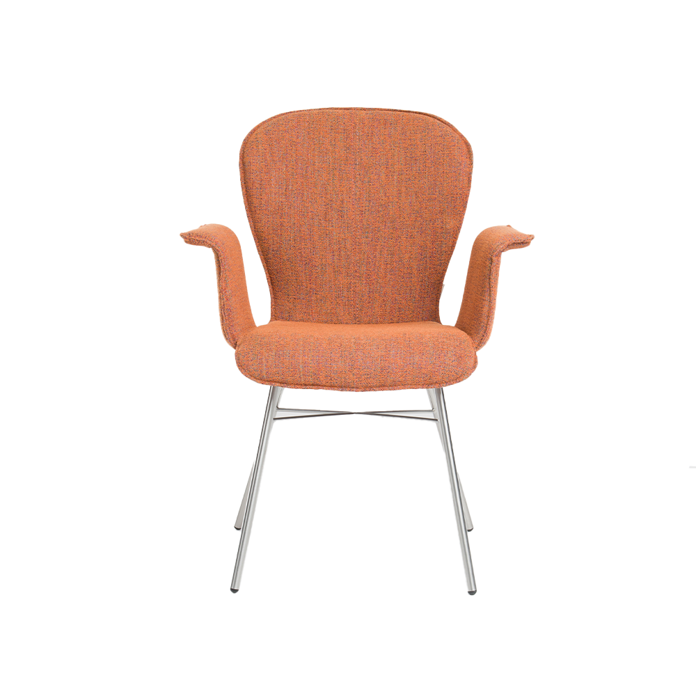 armstoel Blake four 632A bert plantagie designstoelen stof oranje