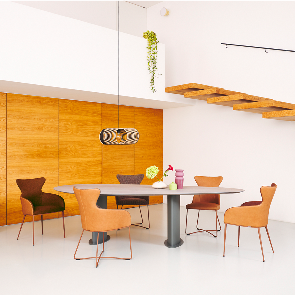 woonkamerinspiratie eetset iuno bert plantagie stoelen duostoffering