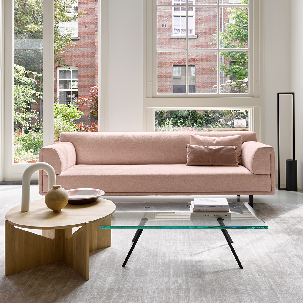 Eyye banken lichtroze Dura bank van EYYE 4-zits