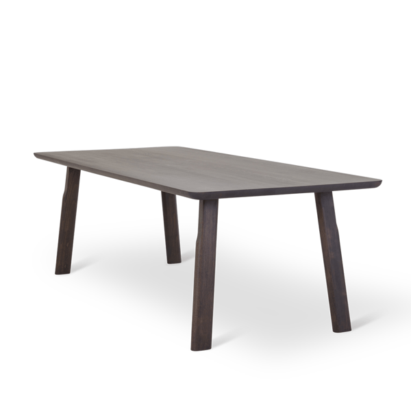 eettafel coot ijcoon in donker hout duurzaam materiaal