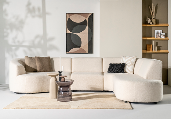 ronde bank cruquius wit velvet deruijtermeubel woonwinkel