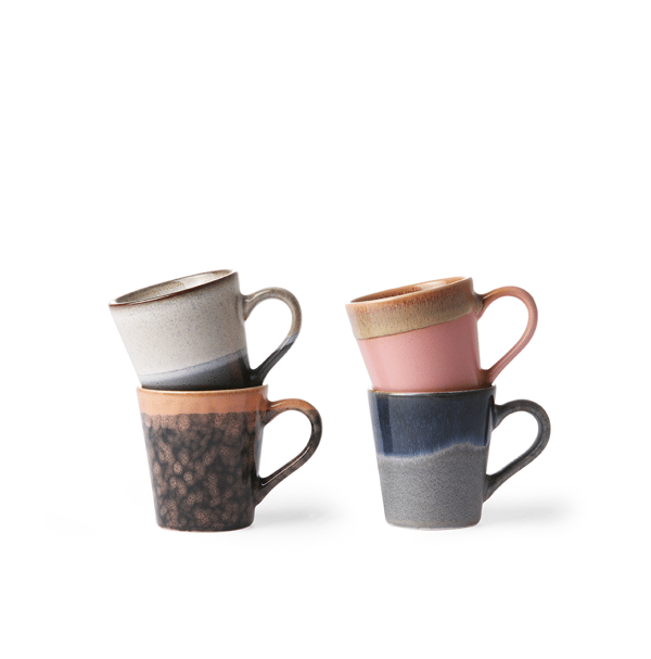 Espressokopjes polaris set van 4 van hkliving in verschillende kleuren