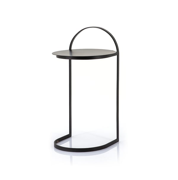 bijzettafel garcon black bij gele bank byboo interieur