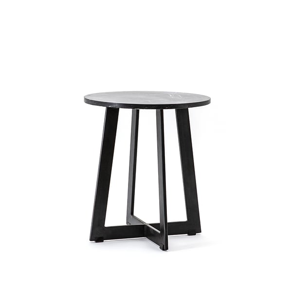 bijzettafel major 191605 zwart marmer gelakt woonaccessoires byboo cruquius