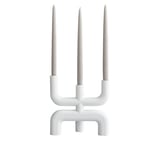 kandelaar cobra bone wit keramiek 3 kaarsenhouder cruquius
