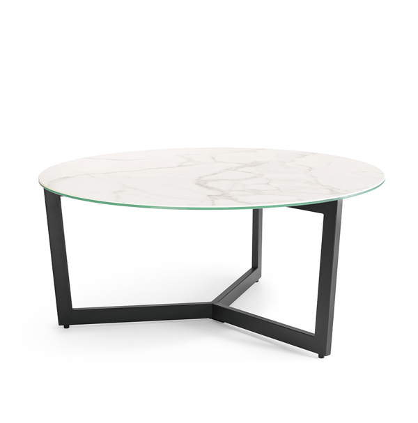 salontafel jambini keramiek in zwart marmer baenks cruquius tafels