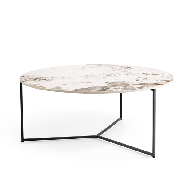 salontafel manicho glas grijs wit zwart frame baenks nl