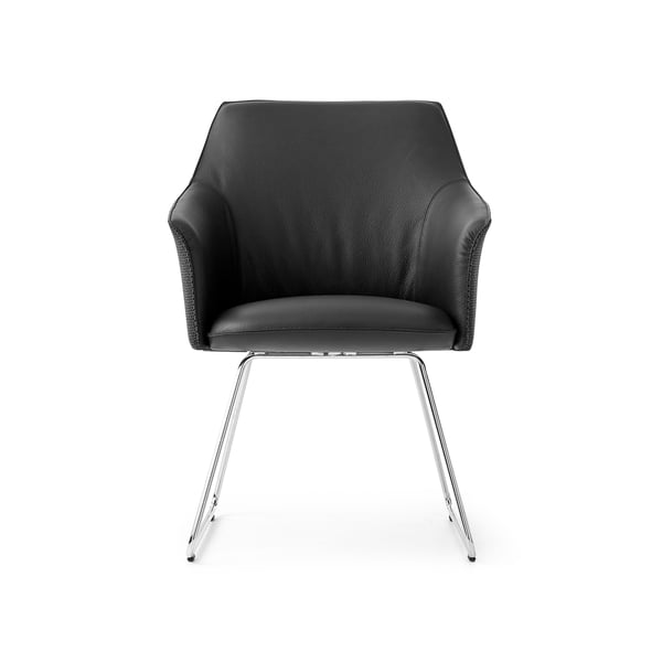 armstoel mara in leer zwart designstoelen leulox dealer cruquius deruijtermeubel