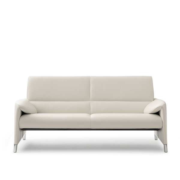 bank Felizia hoog in leder wit leolux designbanken cruquius dealer noord-holland