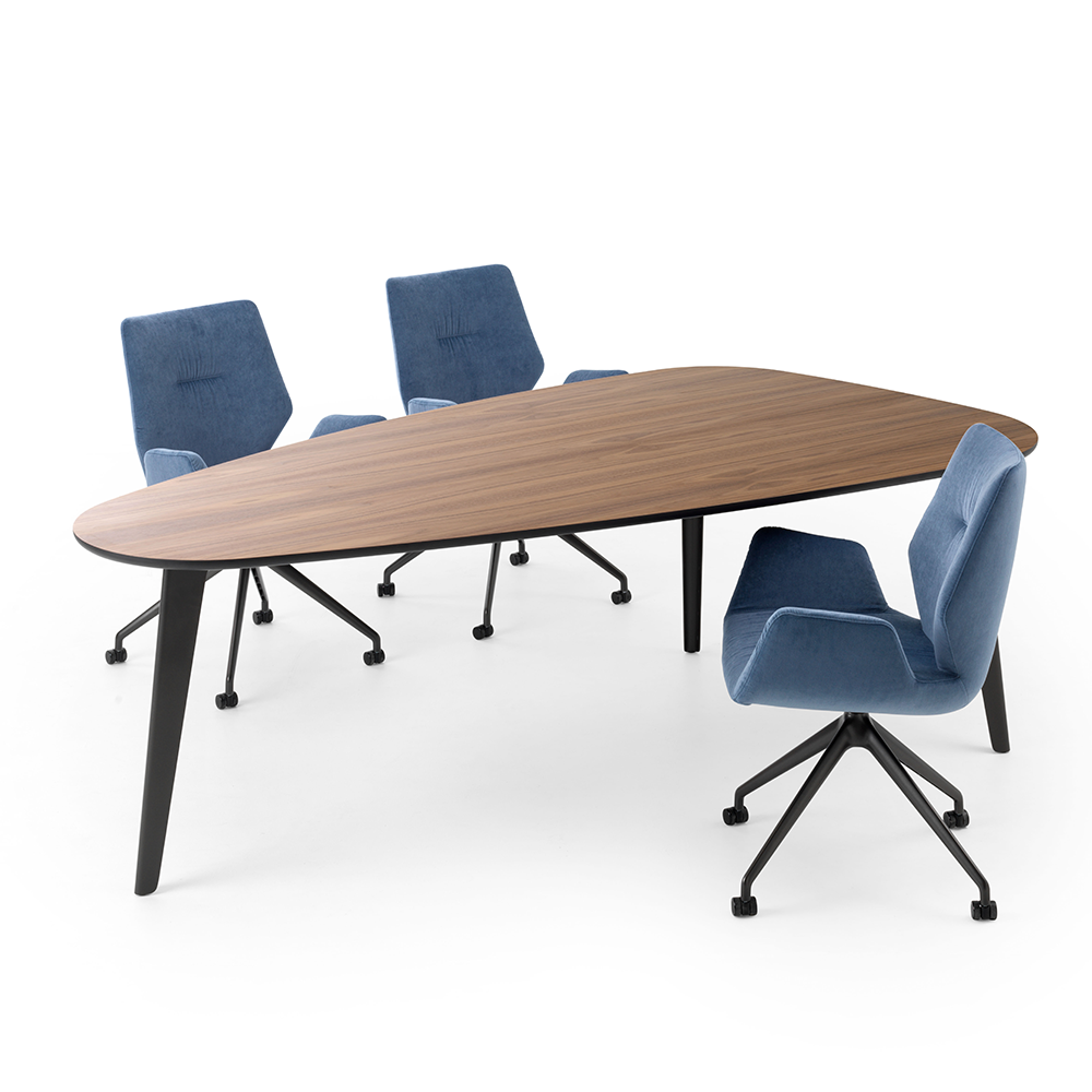 inspiratie Eettafel Bondi houten tafels leolux design zwarte poten cruquius