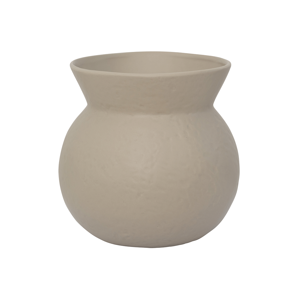 vaas silence van keramiek beige urban nature culture
