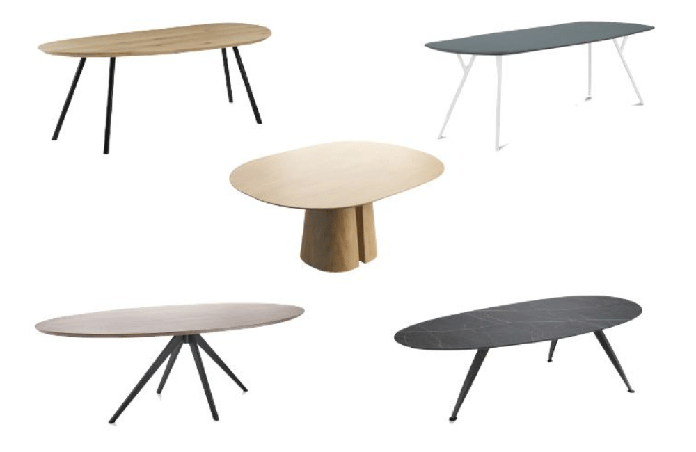 organische vormen eettafels