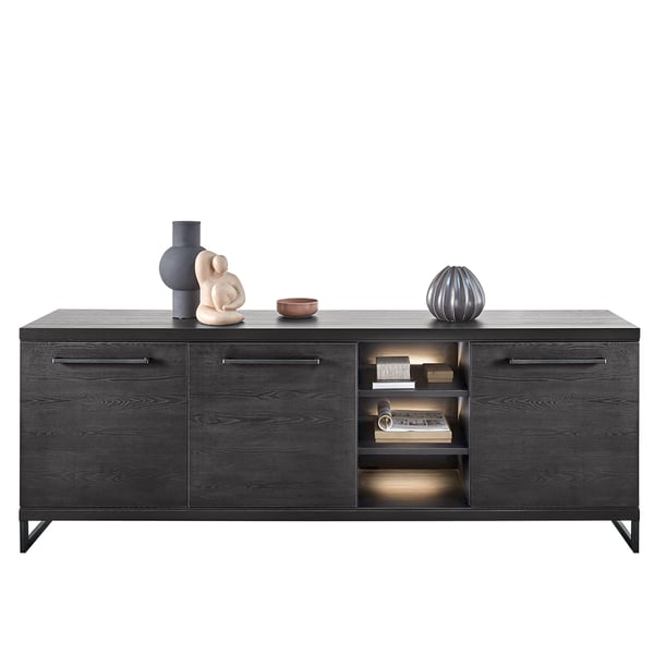 dressoir formia in lamulux zwart noir woonserie inhouse cruquius