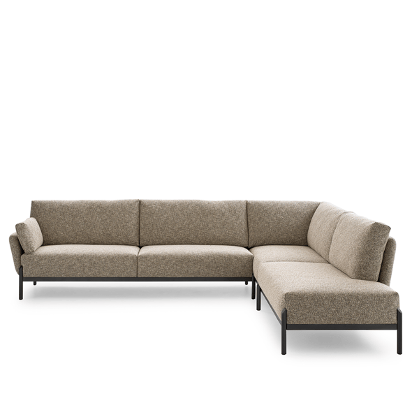 hoekbank enna in stof beige designstoelen leolux cruquius