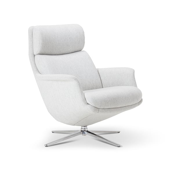 draaifauteuil Vera Bold Low 360 stof grijs designstoelen ijcoon cruquius