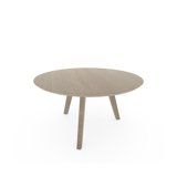 fjord salontafel rond van bks meubelen white oak mat