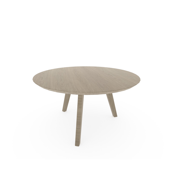 fjord salontafel rond van bks meubelen white oak mat