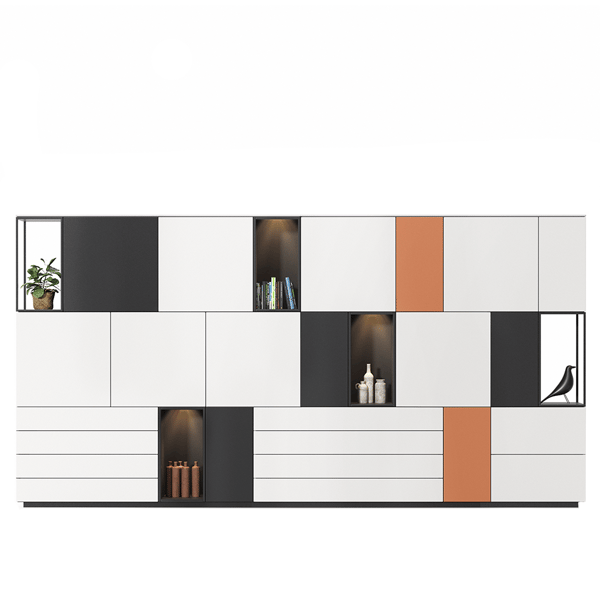 wandkast cas 106 designkasten bruin zwart deruijtermeubel casno124