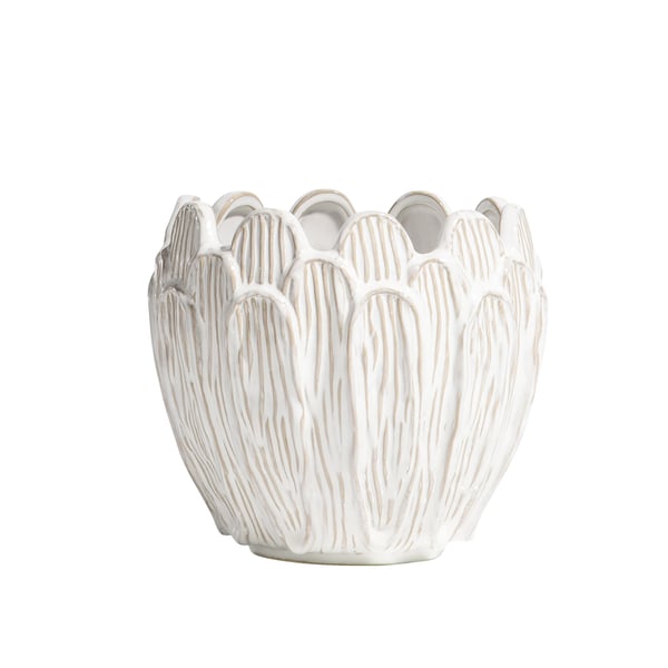 Bloempot Regge 23 wit ceramics keramiek cocomaison cruquius 48249