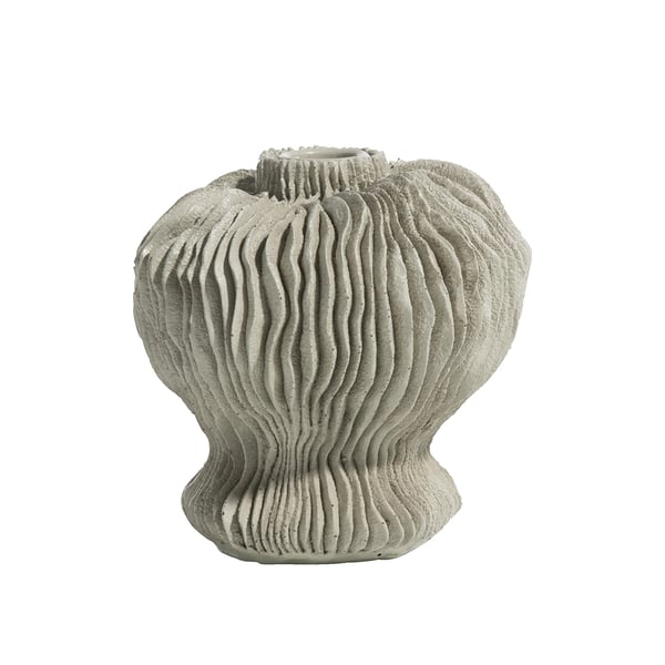 Kandelaar Loki 12cm polyresin steen beige cocomaison 48316