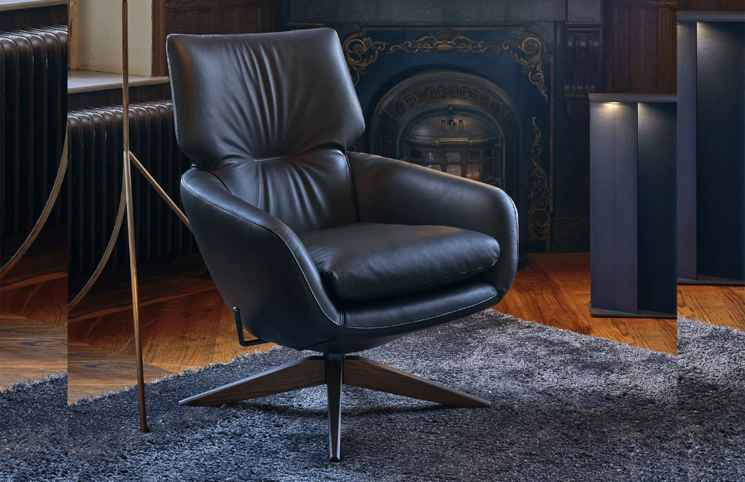 leren fauteuil leolux