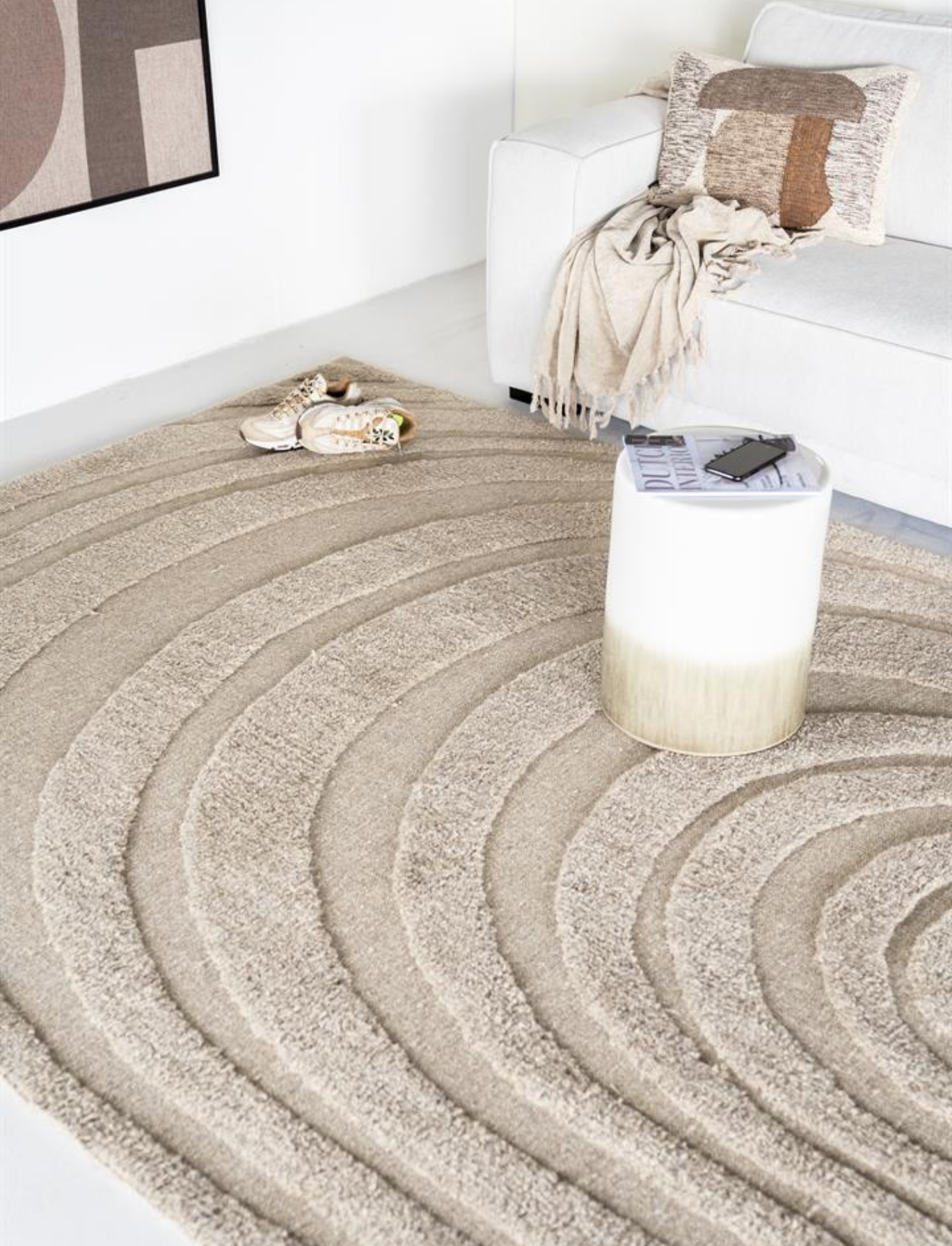 landelijk kleed beige
