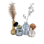 Vaas Aras Arno bruin glas woonaccessoires cocomaison cruquius bloemenvazen