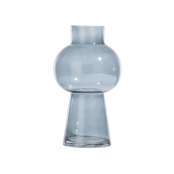 Vaas Aras blauw glas woonaccessoires cocomaison cruquius 48189