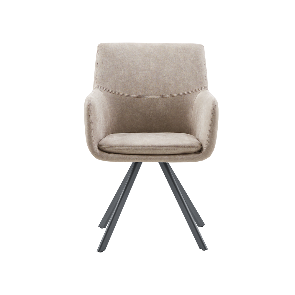 armstoel vigio 52 beige leder inhouse cruquius woonwinkel