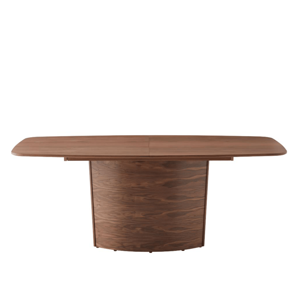 eettafel #117 van skovby bruin hout uitschuifbaar