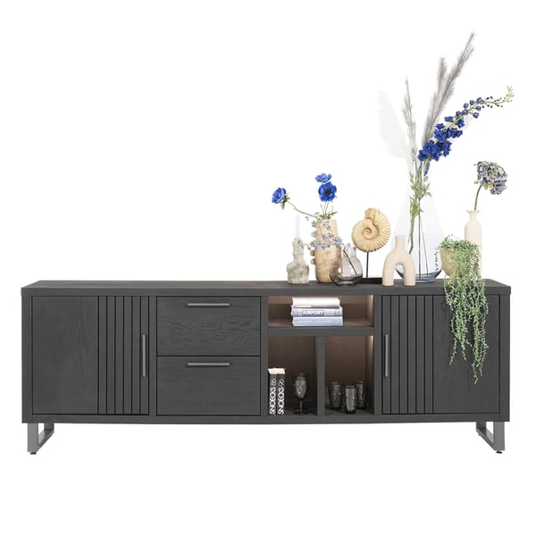 dressoir Pavi 233cm zwart hendersenhazel cruquius woonserie