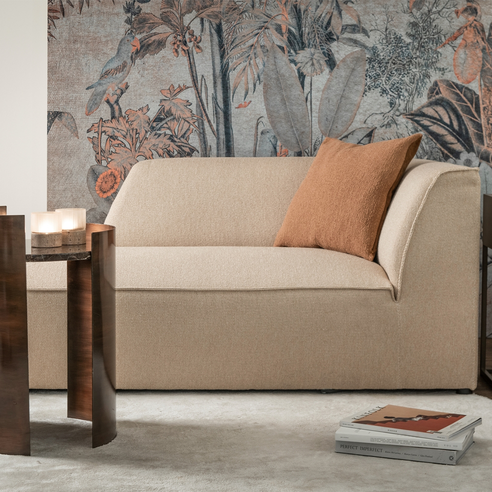 inspiratie chaise longue Cali dome deco in zachte beige stof te koop cruquius