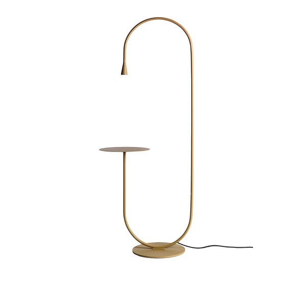 vloerlamp u-turn design pode deruijtermeubel steel yellow metaal biscotti