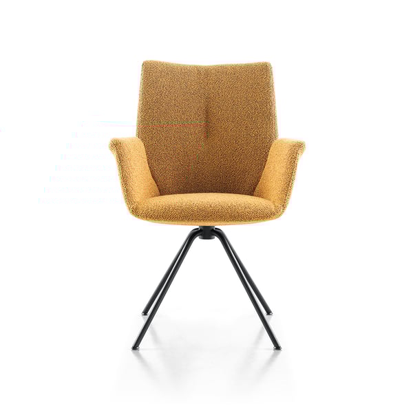 armstoel Dutchz 2204 cosmo curry deruijtermeubel stoffen eetstoelen
