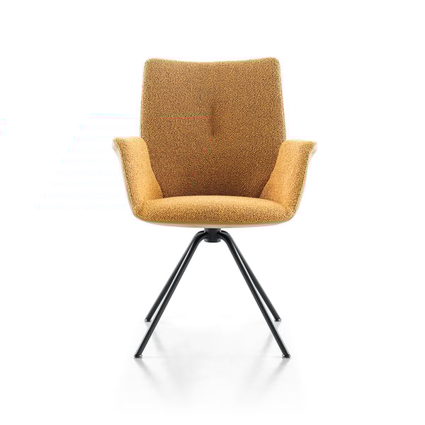 armstoel Dutchz 2204 duo cosmo curry deruijtermeubel stoffen eetstoelen