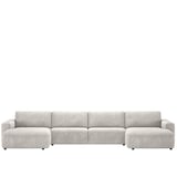 Loungebank Murcia XL in stof met longchair hendersenhazel cruquius