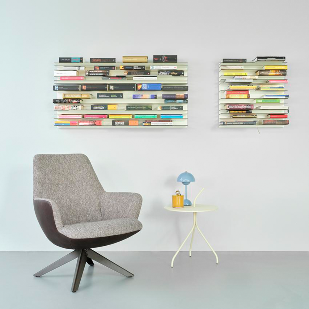 draaifauteuil maple van bert plantagie duo stoffering grijs met bijzettafel